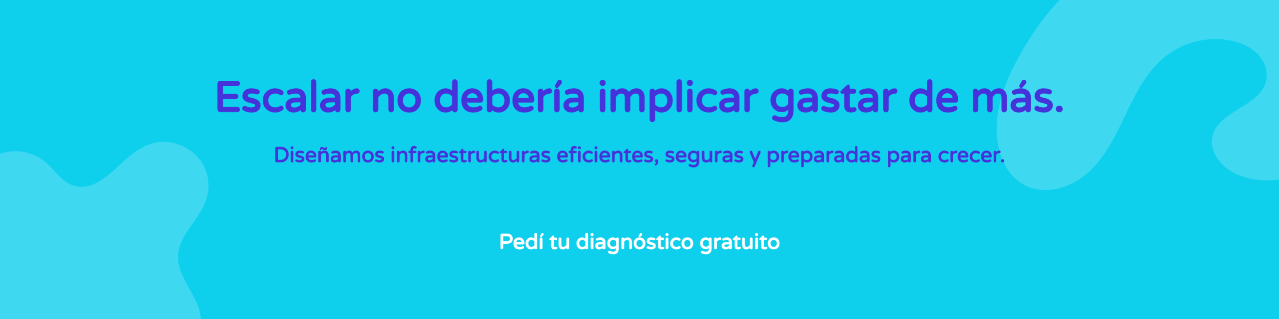 Infraestructura escalable en AWS diseñada para crecer sin aumentar innecesariamente los costos.